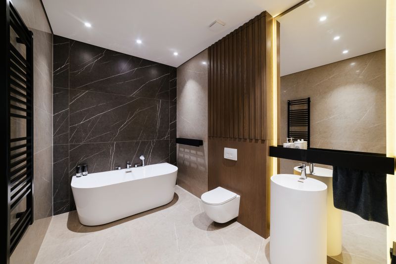 Elegant Bathroom with Recessed Lighting